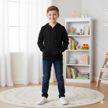 Yağmur Giyim Yukokc 3ip Şardonlu Erkek Çocuk Kapşonlu Sweat Ceket 5151