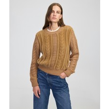 İpekyol Kumaş mix saç örgülü triko IW6250050473027