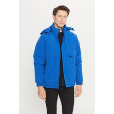 Altınyıldız Classics Standart Fit Normal Kesim Kapüşonlu Dik Yaka Yan Cepli Casual Mont