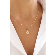 Zeyd Jewelry Şık ve Antik Esintili 14 Ayar Altın Kolye