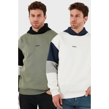 Buratti Pamuklu Relaxed Fit Kapüşonlu Içi Tüylü Yumuşak Şardonlu 2' Li Paket Sweat Erkek Sweat 5905299S2
