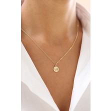 Zeyd Jewelry Antik Esintili Kabartma Fil Figürlü 14 Ayar Altın Kolye