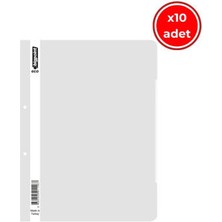 Bigpoint Telli Dosya, 10 Adet, 50'li Paket, 180 A4 Kapasiteli, Beyaz