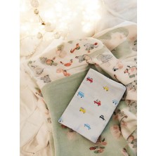 Mrvhome Muslin Bebek Battaniyesi, Kundak Battaniyesi, Pusetörtüsü