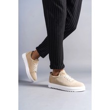 Tolzan SLW152 Cool Bağcıklı Süet Erkek Günlük Spor Klasik Ayakkabı Sbt - Krem