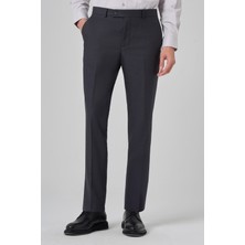 Morven  Erkek Antrasit Klasik Slim Fit Dar Kesim Pantolon