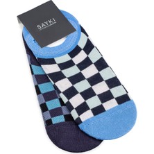 Hatemoğlu Lacivert  2'li Kareli Babet Çorap