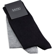 Hatemoğlu Siyah Ikili Bambu Soket Çorap