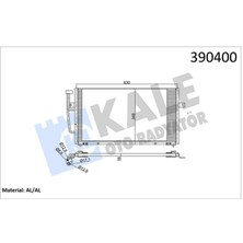 Kale Xmpdby Klima Kondenseri Volvo S40 I-V40 Al-Al 628X348X16