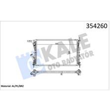 Kale Depomix Radyatör Fiesta V-Fusion 1.6tdci Ac Klimasiz Mek 593X379X26