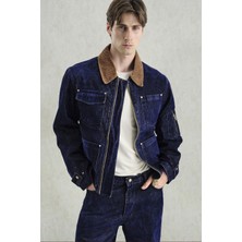 Giesto Gold Detaylı Lacivert Ceket