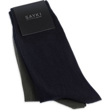 Hatemoğlu Lacivert Ikili Pamuklu Çorap