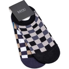 Hatemoğlu Siyah 2'li Kareli Babet Çorap