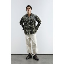 Giesto Dokulu Ekose Haki Gömlek