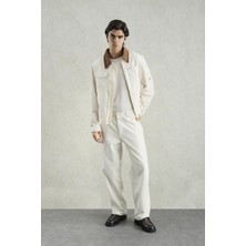 Giesto Gold Detaylı Ekru Ceket