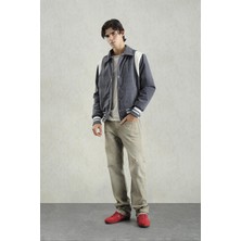 Giesto Gri Kadife Kolej Ceket