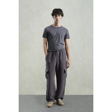 Giesto Jakar Desenli Kargo Antrasit Pantolon