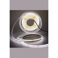 Demir Led 12V Cob Şerit LED 8mm 320 Ledli Esnek Beyaz Cob LED IP20 (5 Metre)