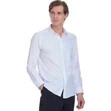 Hatemoğlu Beyaz Slim Fit Erkek Gömlek Klasik Stil Comfort Kesim Kalıbı ile Şık Tasarım