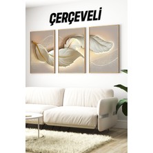 KutuTR 🖼️ 3'lü Çerçeveli Tablolar - Modern ve Estetik Dokunuş🖼️ CRV1097 23 x 32