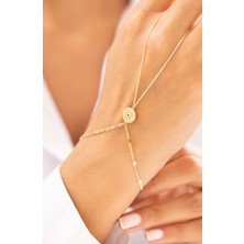 Zeyd Jewelry Vintage Dokulu Siyah Taşlı 14 Ayar Altın Şahmeran