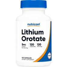 Nutricost Lithium Orotate Neuroprotective Effects Brain 5mg 120 Caps