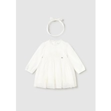 Mayoral 1-4 Yaş Arası Bandanalı Tüllü İçi Astarlı  Elbise