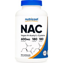 Nutricost N-Acetyl L-Cysteine Nac Antioxidants 600MG 180 Caps