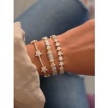 Eva Takı Store Yıldız Su Yolu 14K Altın Kaplama Çelik Bileklik