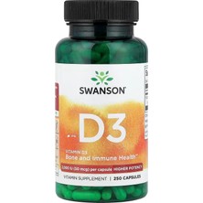 Swanson Vitamin D3 Higher Potency 50 Mcg 2,000 Iu 250 Caps