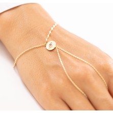 Zeyd Jewelry Vintage Dokulu Mor Taşlı 14 Ayar Altın Şahmeran