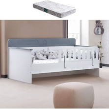 Setay Karyola, Flora Montessori Karyola - Antrasit + 1 Adet Comfort Yatak