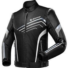 Scoyco JK153 Siyah Gri Korumalı Motosiklet Mont