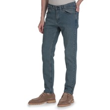 Hatemoğlu Mavi Rahat Kesim 5 Cep Pamuklu Kot Pantolon