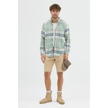 Cosplay Erkek Kalın Flanel Oduncu Gömlek - Geniş Kareli, Cepsiz, Kışlık Uzun Kollu Overshirt