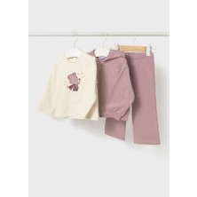 Mayoral 1-4 Yaş Arası Hırkalı Üçlü Takım - Pembe