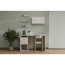 nettrends.net The New Trend Of Shopping Çalışma Masası Seti 2 Çekmece 1 Kapaklı Modüler Nordic Stil Çalışma Alanı MST-CMS-1027