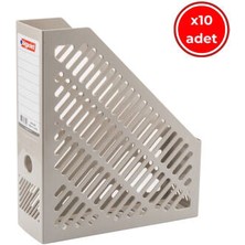 Bigpoint Plastik Kutu Klasör, 10 Adet, Dikey - Yatay, A4 - A5, Gri