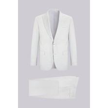 Hatemoğlu Gri Slim Fit Sivri Yaka Klasik Takım Elbise