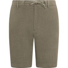 Hatemoğlu Haki Rahat Kesim 100% Pamuk Yandan Cepli Şort