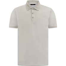 Hatemoğlu Haki Regular Fit Polo Yaka Pamuklu Tişört