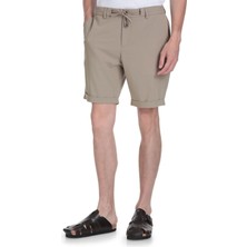 Hatemoğlu Bej Rahat Kesim Yandan Cepli Şort