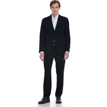 Hatemoğlu Lacivert Slim Fit Mono Yaka Casual Takım Elbise