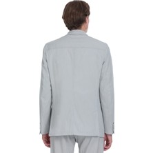 Hatemoğlu Gri Comfort Fit Mono Yaka Casual Takım Elbise