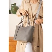 Just Polo Kadın Gri El ve Omuz ÇANTASI-BD6046