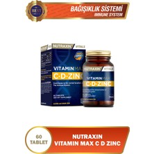 Seddar Collection Nutraxin Vitamin Max C + D Zinc 60 Tablet