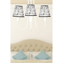 Begüsa Elina 3.lü Avize Beyaz No:01