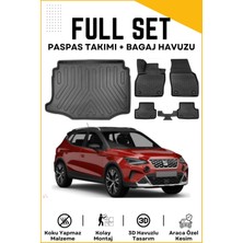 Ko Kaliteoto Seat Arona 2021 Model Alt Birebir Uyumlu Bagaj Havuzu+Paspas Seti