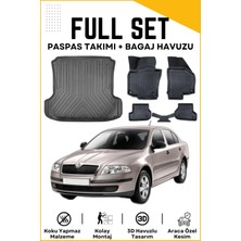 Ko Kaliteoto Skoda Octavia 2005-2006-2007-2008-2009-2010-2011-2012 Model Birebir Uyumlu Bagaj Havuzu+Paspas Seti