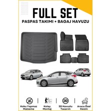 Ko Kaliteoto Ford Focus 3 Hatchback 2013 Model Birebir Uyumlu Bagaj Havuzu+Paspas Seti